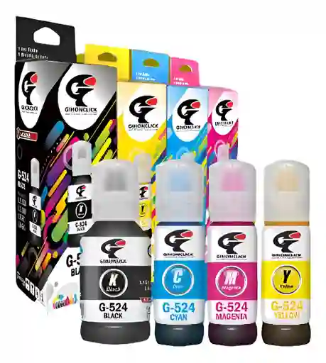 4 Tintas Genericas Para Epson G 524 Para Impresora L 5150 5160 6490 6580 15150 15160