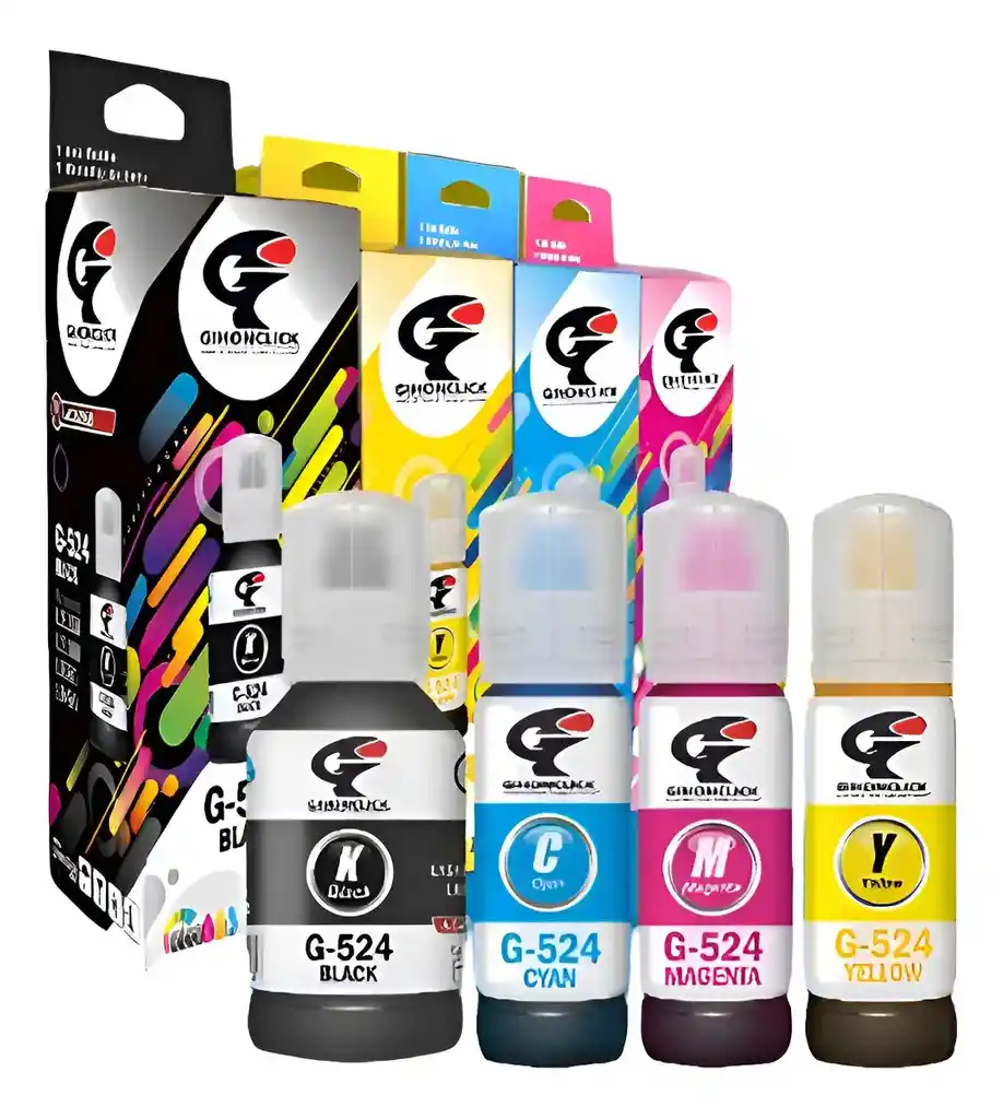 4 Tintas Genericas Para Epson G 524 Para Impresora L 5150 5160 6490 6580 15150 15160