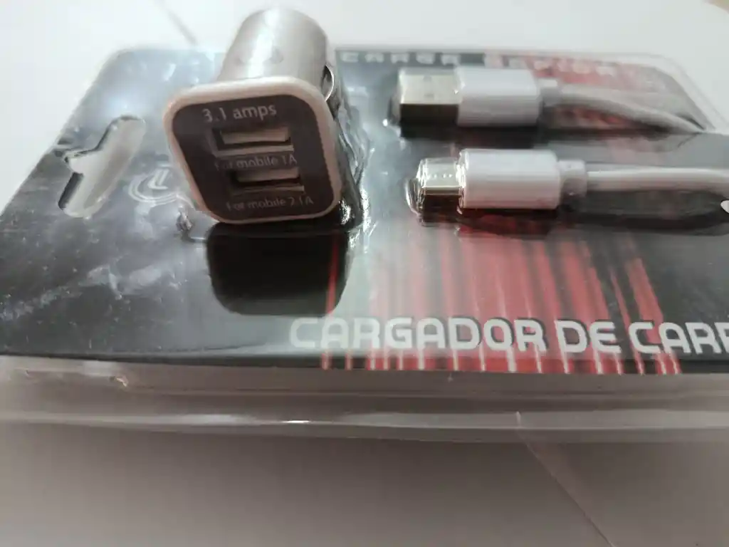 Cargador Tipo C Carga Rapida Doble Puerto Para Vehiculo