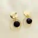 Aretes Dorados Con Amatista