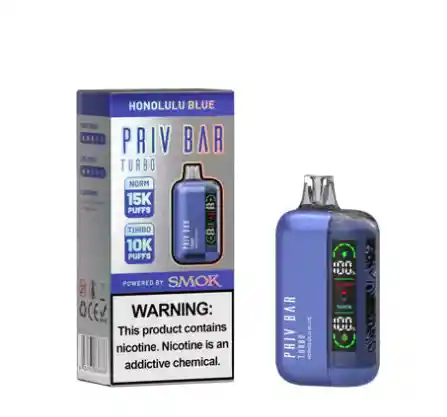 Vaporizador Desechable Priv Bar 15.000puff Honolulu Blue (tropical)