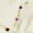 Pulsera Piedras Naturales Y Argollas Doradas