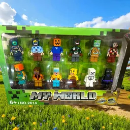 Set De Figuras Bloques Tipo Lego Coleccionables X 12 Unds.