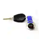 Llavero Azul Audi Carro, Metálico De Lujo