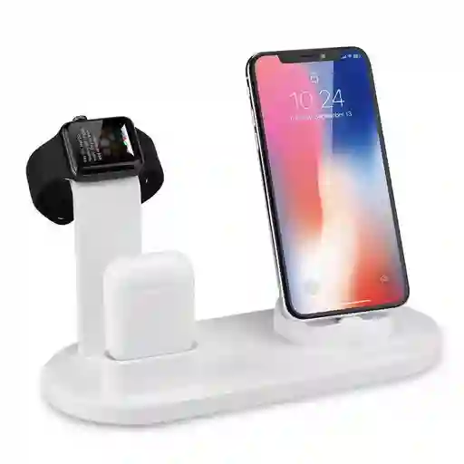 Base De Carga Inalámbrica Multi 6 En 1 Para Iphone Y Android
