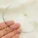 Collar Piedras Fluorita Con Corazón