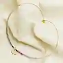 Collar Piedras Fluorita Con Corazón