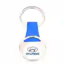 Llavero Azul Hyundai Carro, Metálico De Lujo