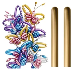 Bombas Tubito Mil Figuras Cromadas Dorada X 10