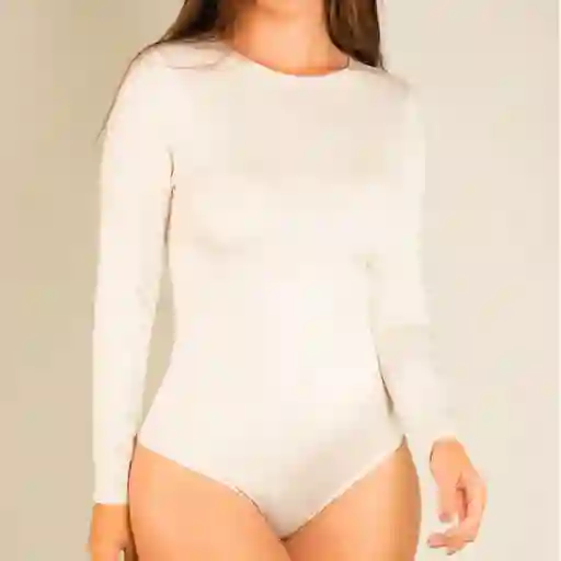 Body Basic Manga Larga Marfil