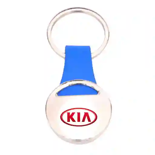Llavero Azul Kia Carro, Metálico De Lujo