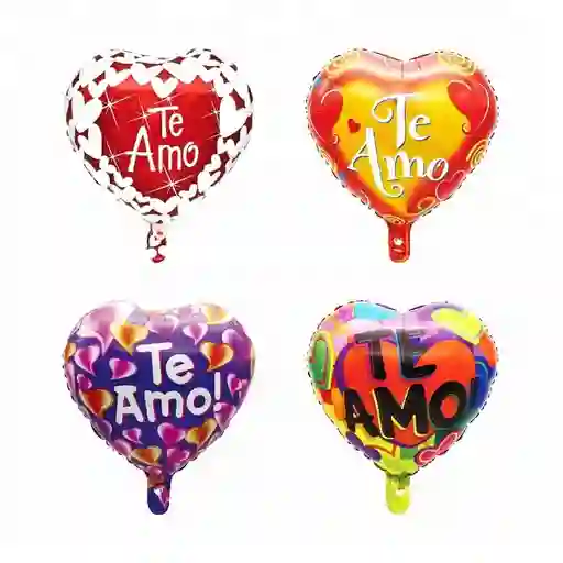 Globos Bomba Metalizados Corazones De 10 Pulgadas (25 Cm)