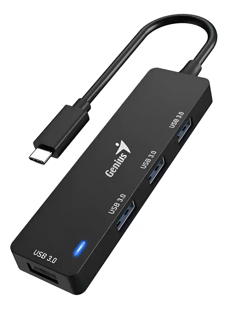 Hub Tipo C Usb-c A Usb De 4 Puertos Genius Uh-400