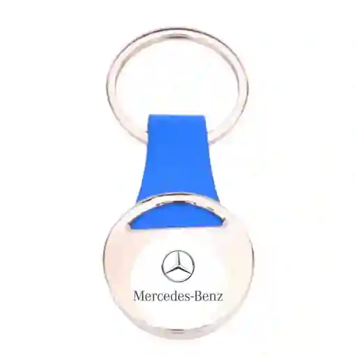 Llavero Azul Mercedes Benz Carro, Metálico De Lujo