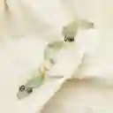 Collar Largo Dorado Con Piedras Fluorita