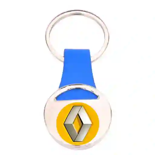 Llavero Azul Renault, Metálico De Lujo