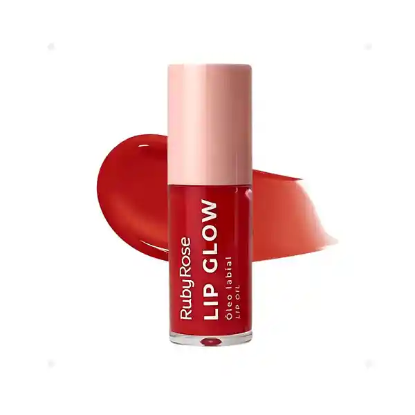Labial Lip Glow Ruby Rose Linea Rosa Electric Red 5.5gr