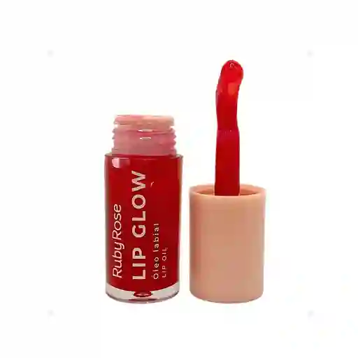 Labial Lip Glow Ruby Rose Linea Rosa Electric Red 5.5gr