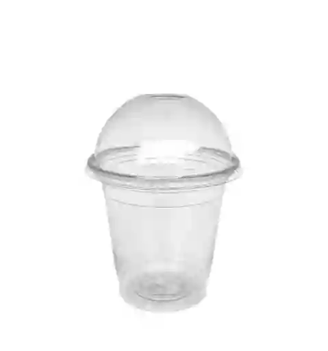 Vasos 10 Onzas Pet X 12 Unds Con Tapa Domo, Vasos 10 Onzas Con Sobrecopa Sin Perforación