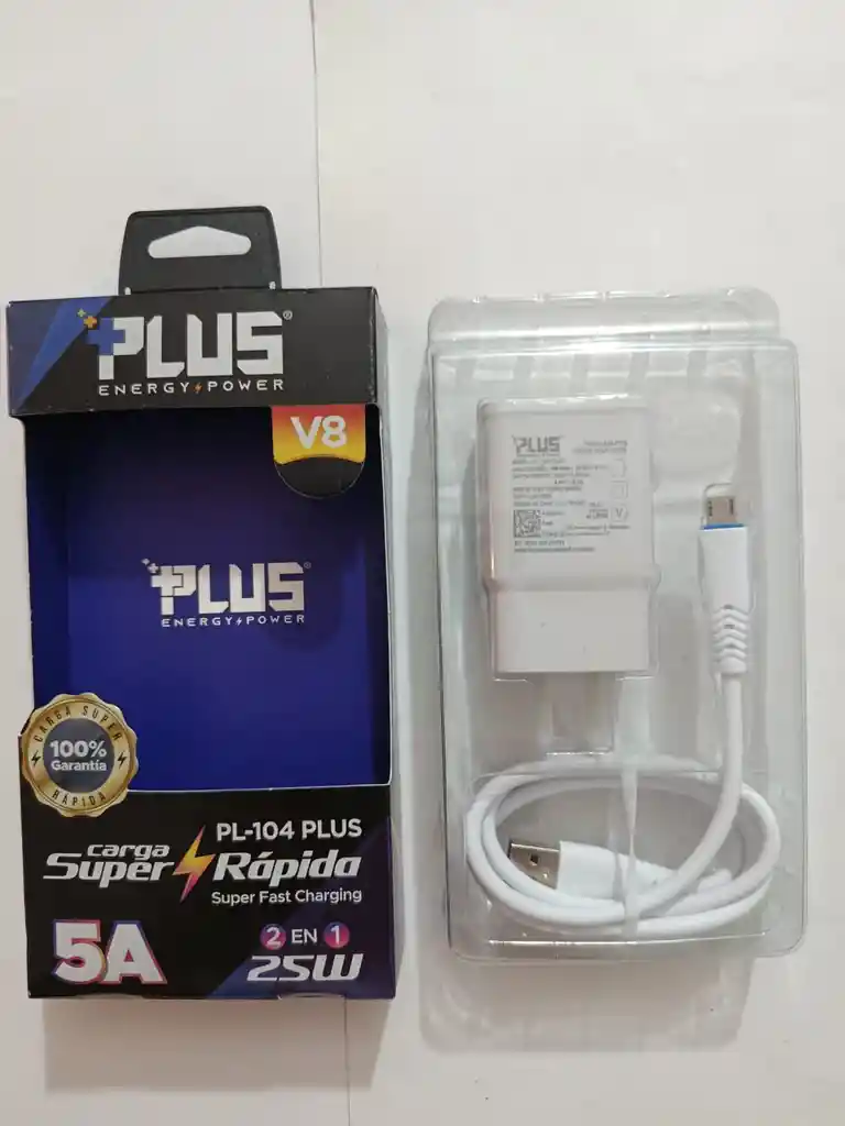 Cargador Tipo V8 Carga Rapida 25 Watts