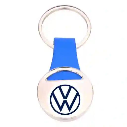 Llavero Azul Volkswagen, Metálico De Lujo