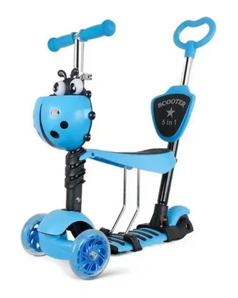 Patineta Monopatín Scooter 5 En 1 Luz Led Musical