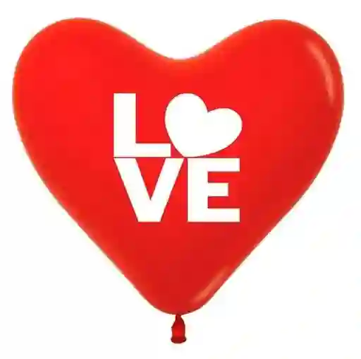 Globos Bombas Latex Fiesta C-12 X 50 Unidades Corazón 2 Caras Love Sempertex