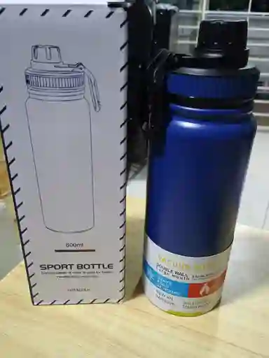 Termo Deportivo De 600 Ml Azul