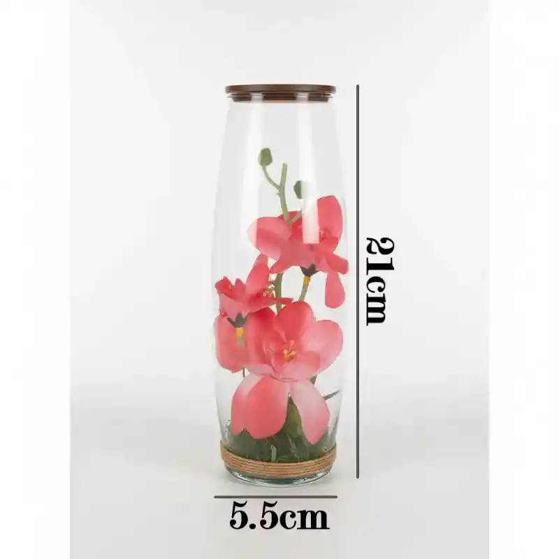 Rosa Artificial Decorativo En Cristal I