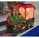 Decoración Navideña Hermoso Tren Musical Lámpara