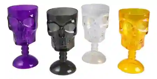 Copas De Calavera Halloween Colores Surtidos