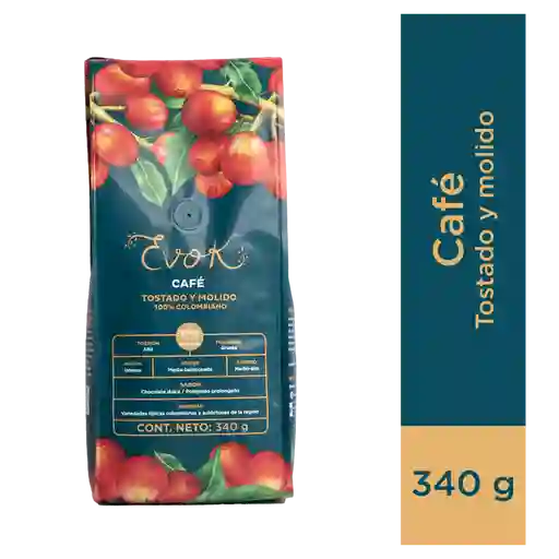 Café Molido Evok Por 340 Gramos