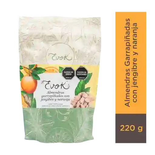 Almendras Garrapiñadas Con Naranja Y Jengibre Por 220 Gramos