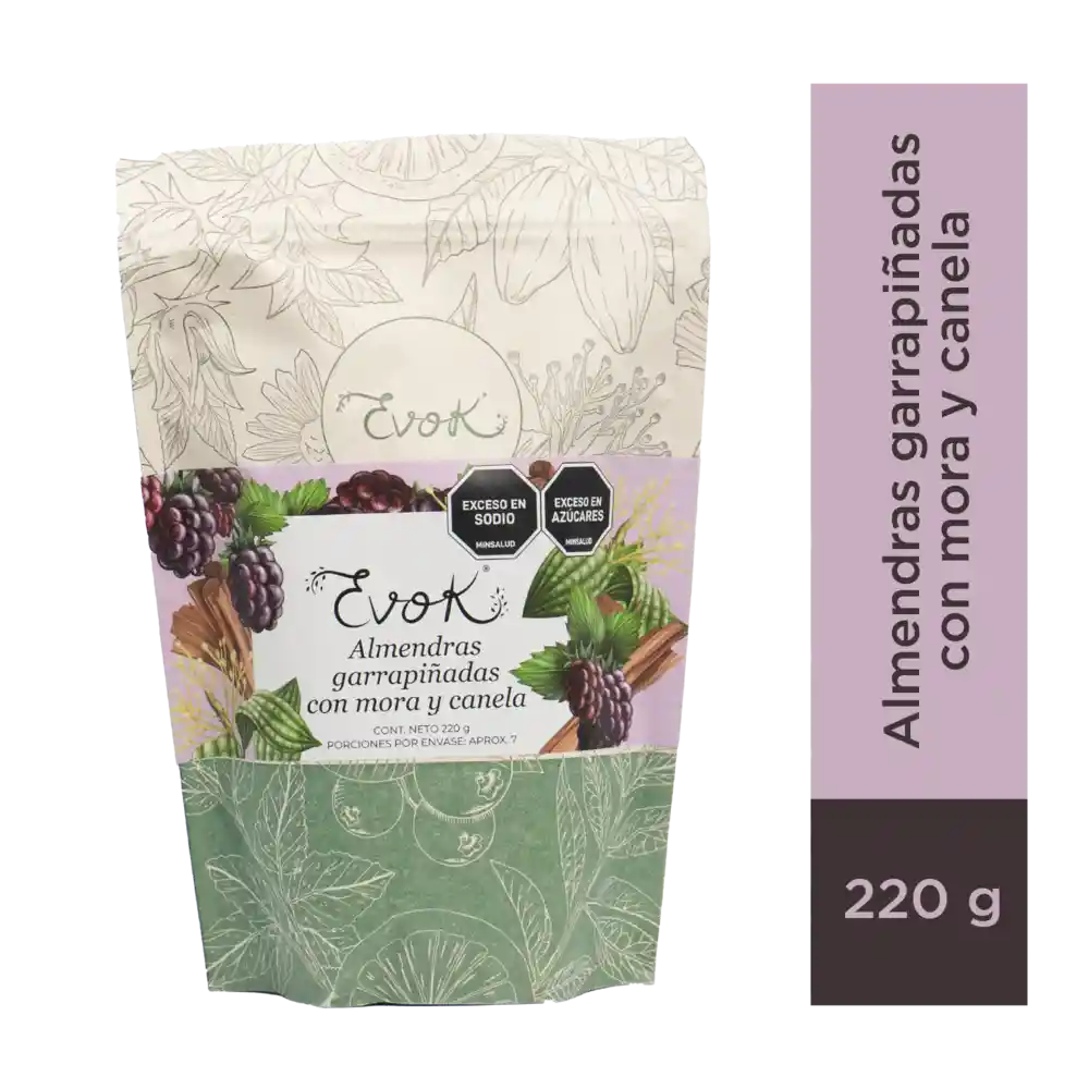 Almendras Garrapiñadas Con Mora Y Canela Por 220 Gramos