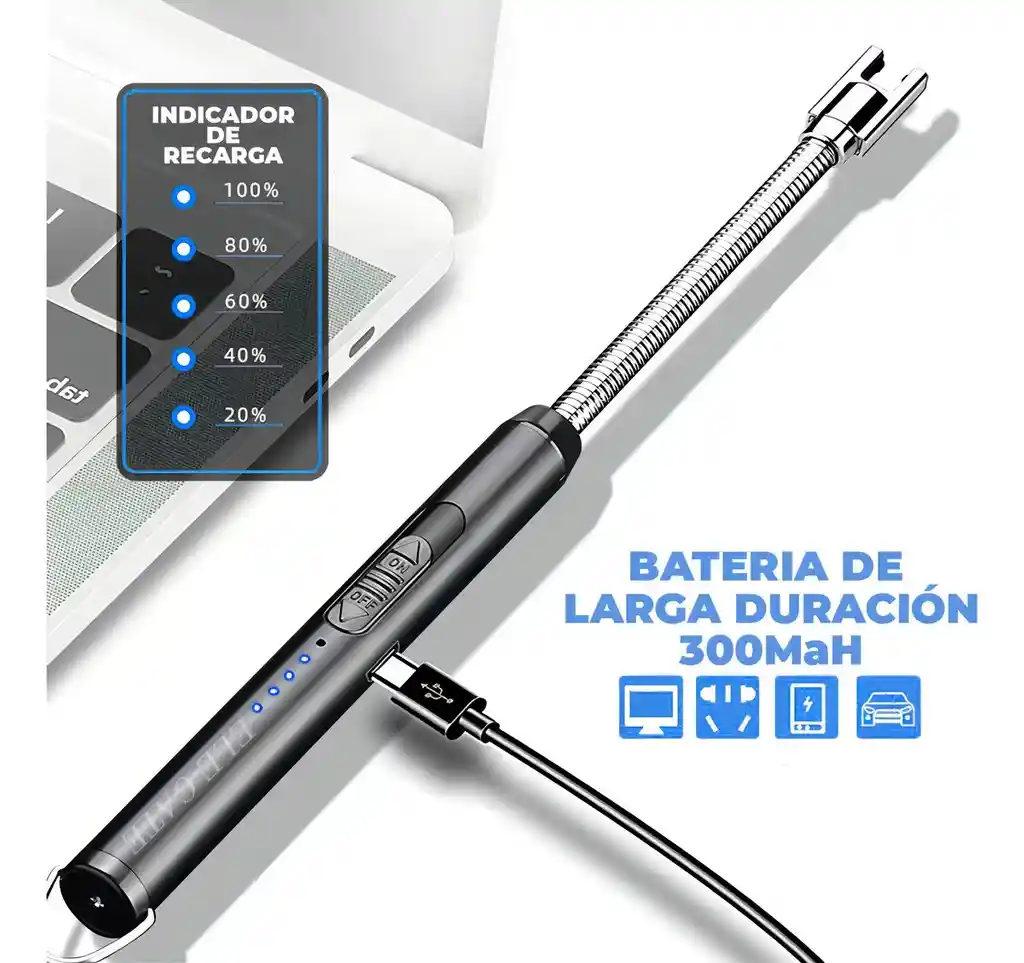 Encendedor Electrico Usb Recargable