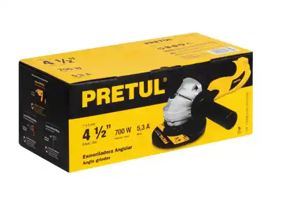 Taladro Percutor 1/2" 550w Pretul + Pulidora Angular 4.1/2" 700w Pretul