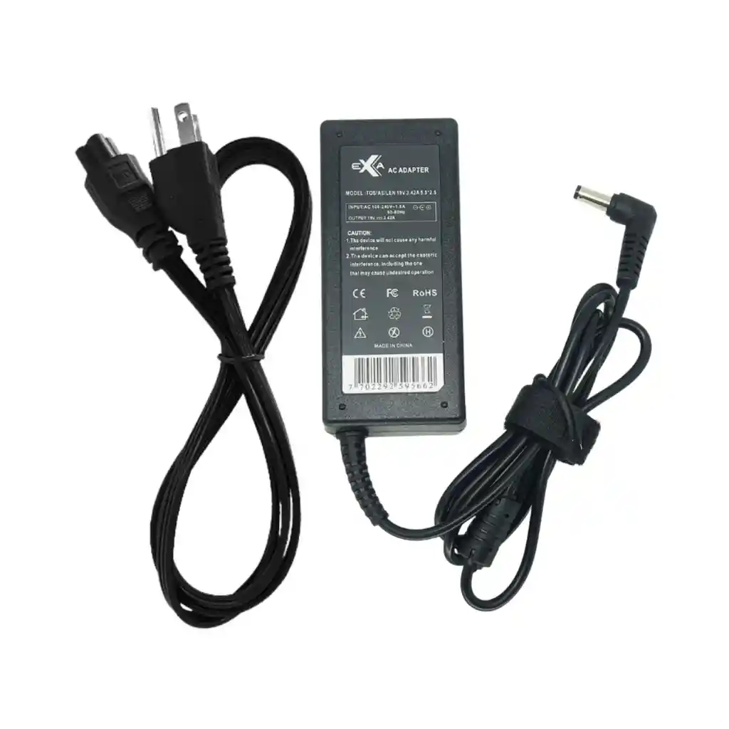 Cargador Asus, Toshiba, Lenovo 19v - 3.42a - Punta 5.5*2.5mm