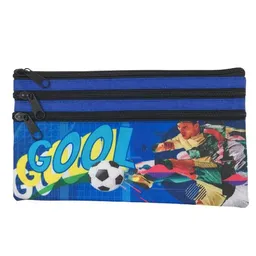 Cartuchera Económica Estampada De 3 Cierres - Gool