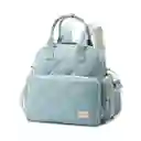 Bolso Pañalera Duohui Azul De Múltiples Compartimientos, Con Correa Para Uso Lateral, De Buena Capacidad De Almacenamiento, Morral En Tela Resistente E Impermeable Para Pañales
