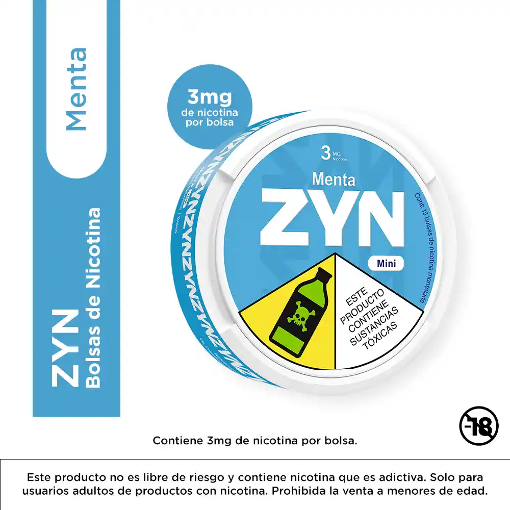 Zyn Pouches Menta 3mg
