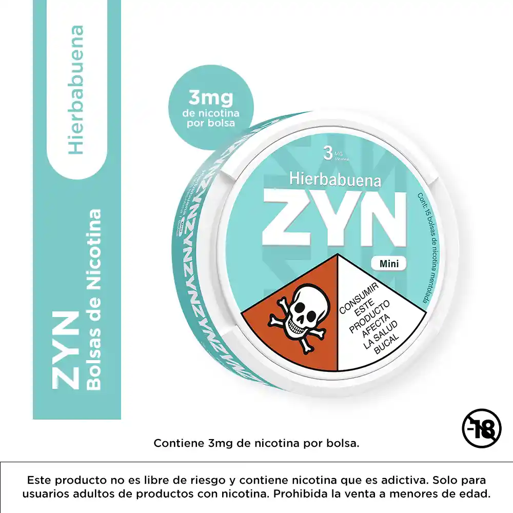 Zyn Pouches Hierva Buena 3mg