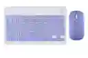 Combo Teclado Y Mouse Bt-030 Morado