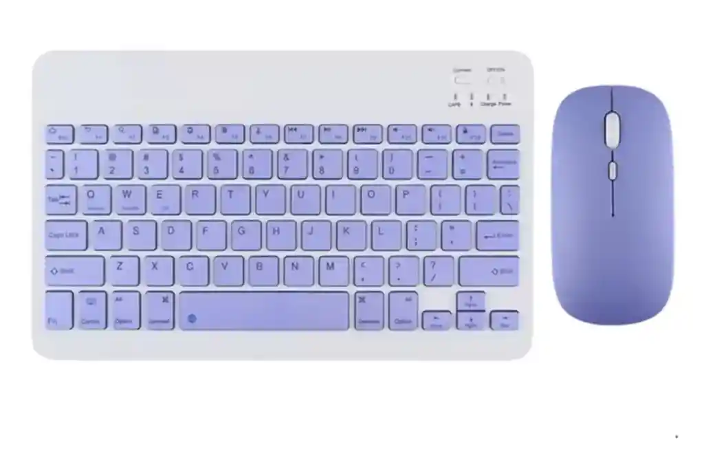 Combo Teclado Y Mouse Bt-030 Morado