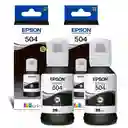 Tinta Epson T504 Original Para Impresoras L4150 L4160 L4260 L6161 L6171 L6191 L6270 L14150 X2 Unidades