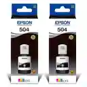 Tinta Epson T504 Original Para Impresoras L4150 L4160 L4260 L6161 L6171 L6191 L6270 L14150 X2 Unidades