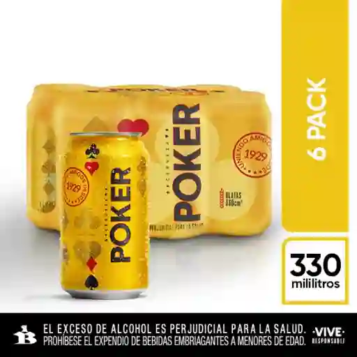 Poker Cerveza En Lara X 6