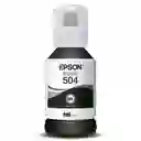 Tinta Epson T504 Negra Original Para Impresoras L4150 L4160 L4260 L6161 L6171 L6191 L6270 L14150 X1 Unidad