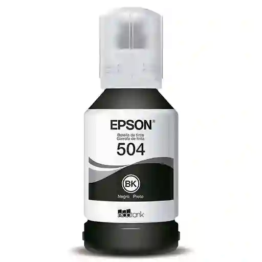 Tinta Epson T504 Negra Original Para Impresoras L4150 L4160 L4260 L6161 L6171 L6191 L6270 L14150 X1 Unidad