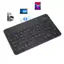 Teclado Mini Bluetooth Bt-030 Rosado Nuevo