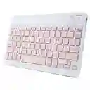Teclado Mini Bluetooth Bt-030 Rosado Nuevo